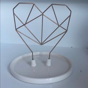 jewelry holder ( rose gold & white )